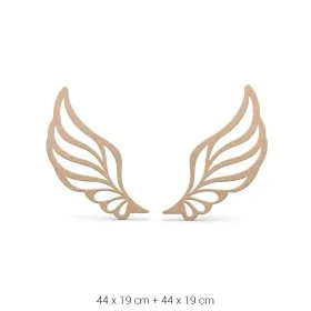 DS083 Dekoratif Duvar Süsü Ahşap Boyanabilir Obje